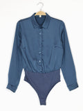 Camicia a body in raso