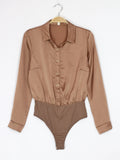 Camicia a body in raso