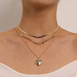 Collana medaglione con locket a cuore