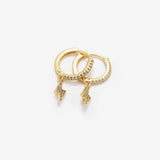 Mini hoops fulmine piccolo oro