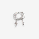 Mini hoops fulmine piccolo argento