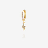 Mini hoops fulmine piccolo oro