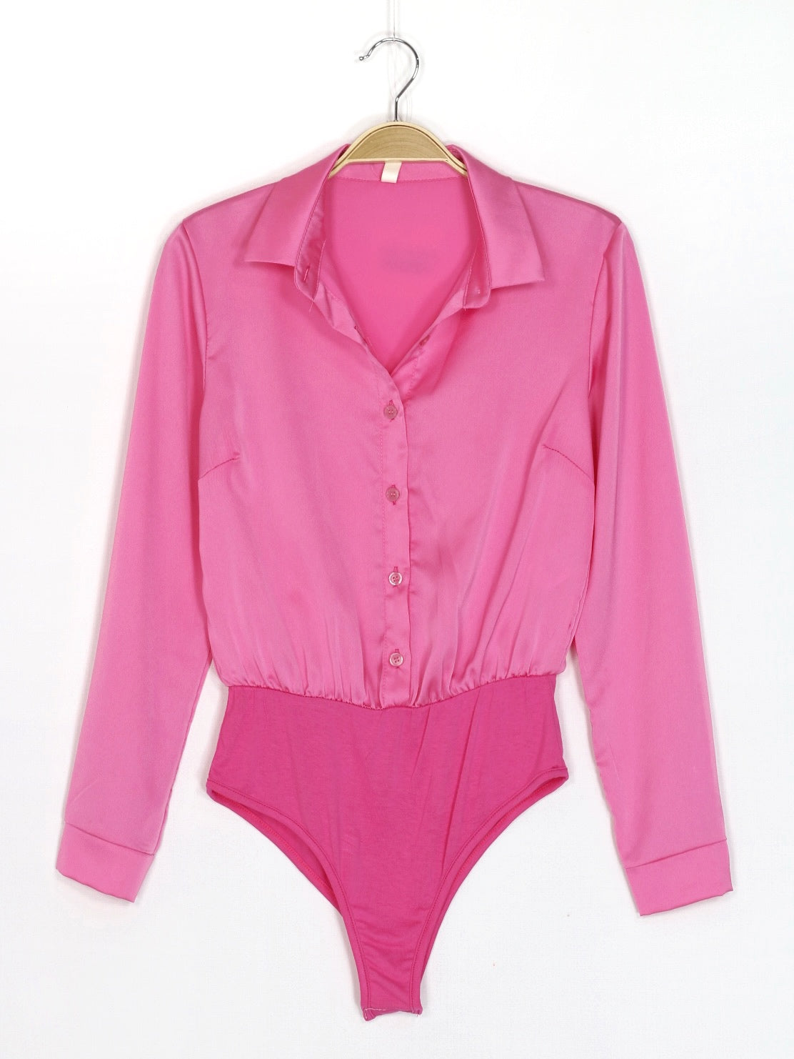 Camicie Camicetta Fucsia Body Fucsia Body Maglia Donna Camicia