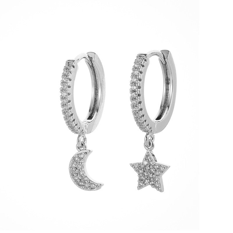 Orecchini Star and Moon, Argento sterling, Puffy Star, Puffy Moon, Gioielli per bambini, Regalo di compleanno, Regalo per lei, Regalo per ragazza - Italia Orecchini Star and Moon, Argento sterling, Puffy Star, Puffy Moon, Gioielli per bambini, Regalo di compleanno, Regalo per lei, Regalo per ragazza - Italia
